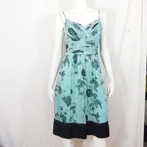 Elda Colezione silk & satin gorgeous floral dress